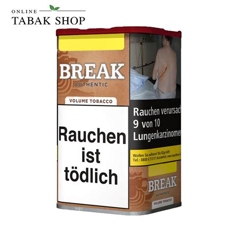 break tabak hersteller|Break Authentic Volumentabak